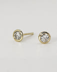 Diamond Stud Earrings 14k Gold