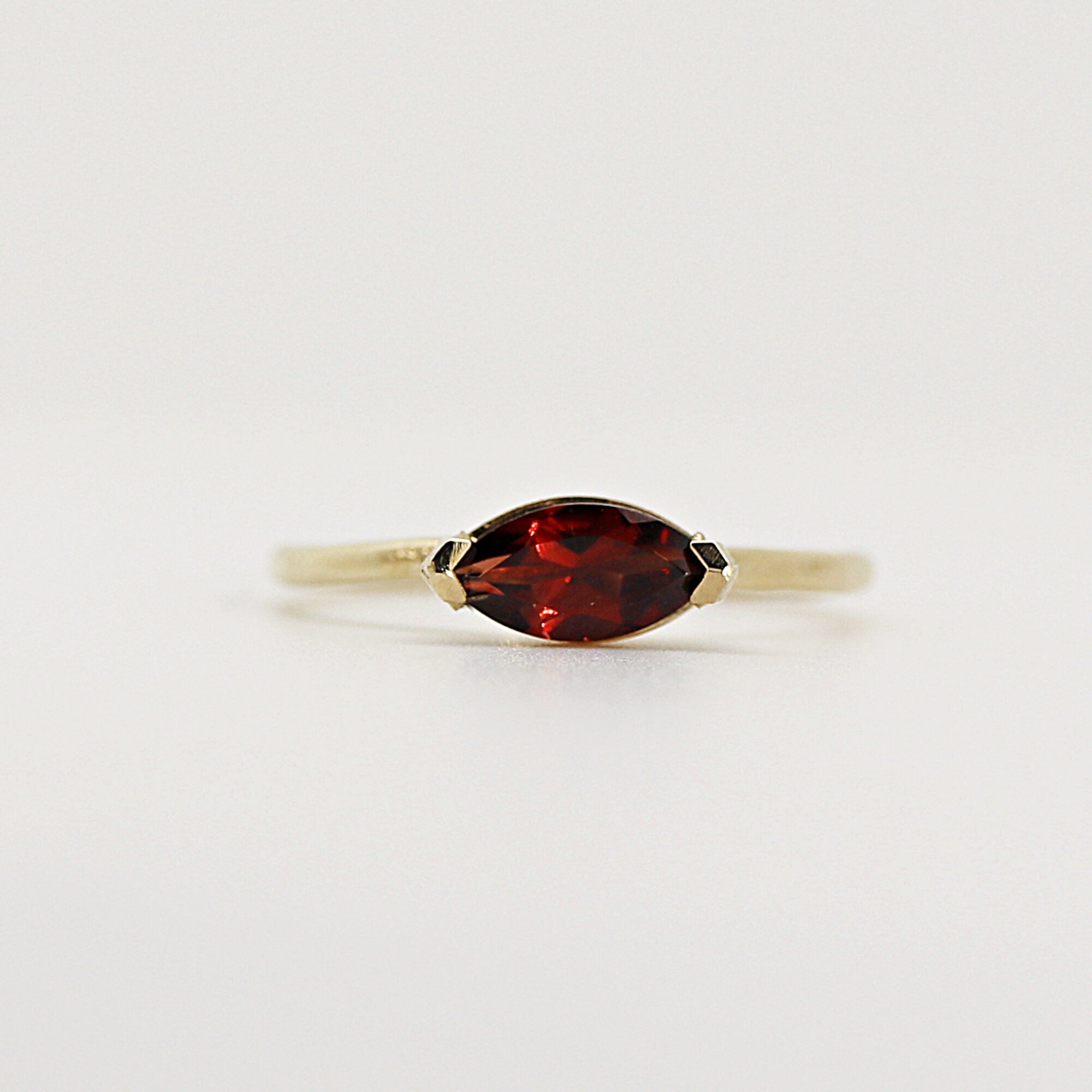 Marquise Garnet Engagement Ring