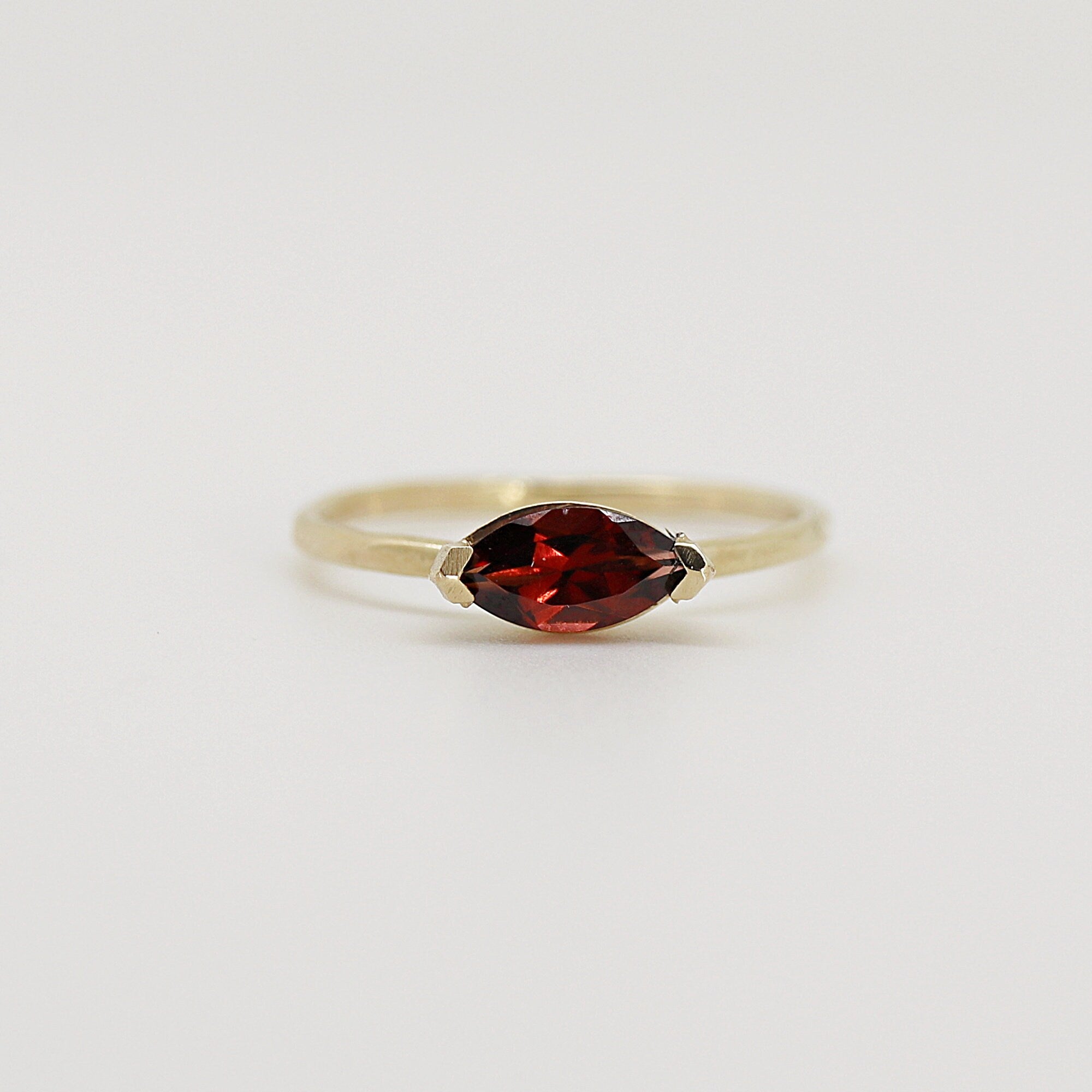 Marquise Garnet Engagement Ring