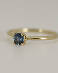 14k Gold Blue Montana Sapphire Ring, September Birthstone Jewelry - Melt'm Jewelry