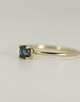 14k Gold Blue Montana Sapphire Ring, September Birthstone Jewelry