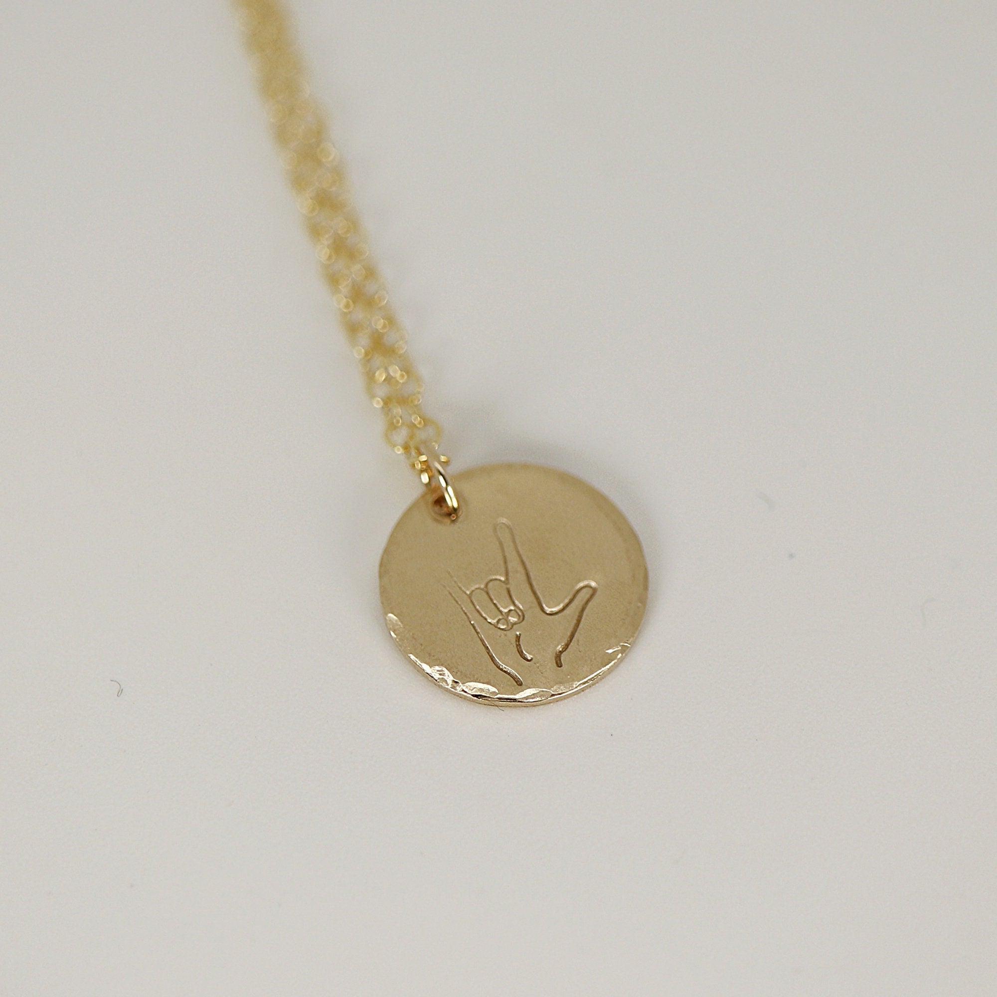 I Love You Necklace, ASL Sign Necklaces For Best Friends, Sisters - Melt'm Jewelry