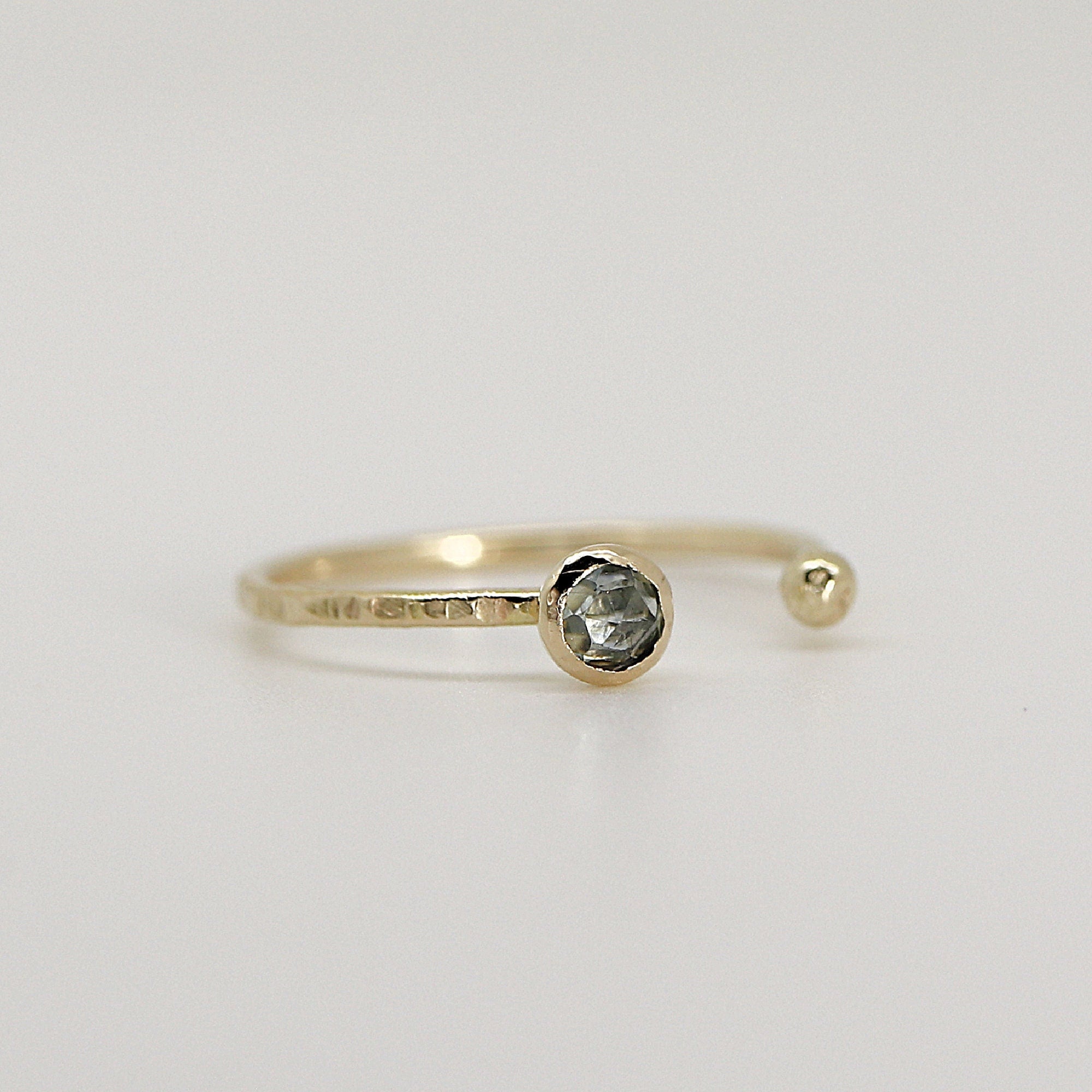 14k Gold Montana Sapphire Ring, September Birthday