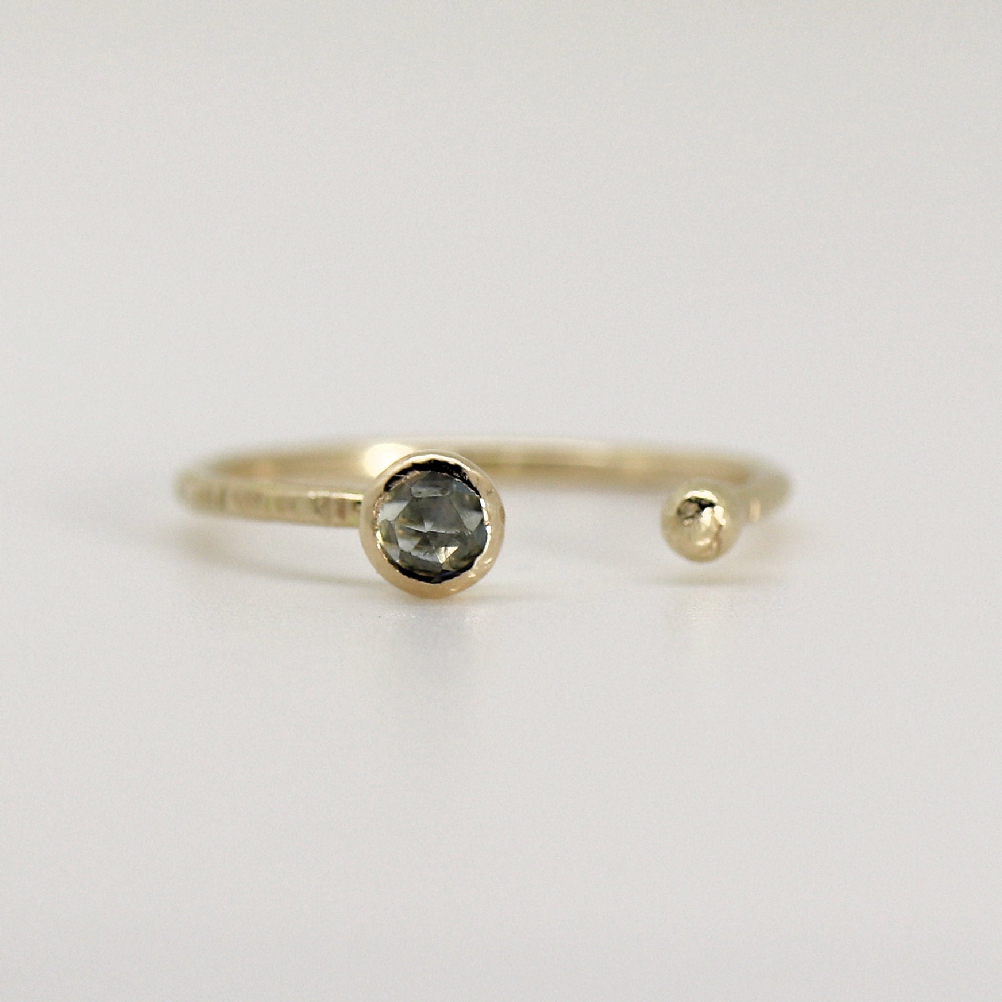 14k Gold Montana Sapphire Ring, September Birthday - Melt'm Jewelry