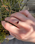 Marquise Garnet Engagement Ring