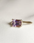 Emerald Cut Ametrine Ring