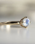 Rainbow Moonstone 14k Gold Ring