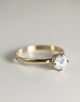 Rainbow Moonstone 14k Gold Ring