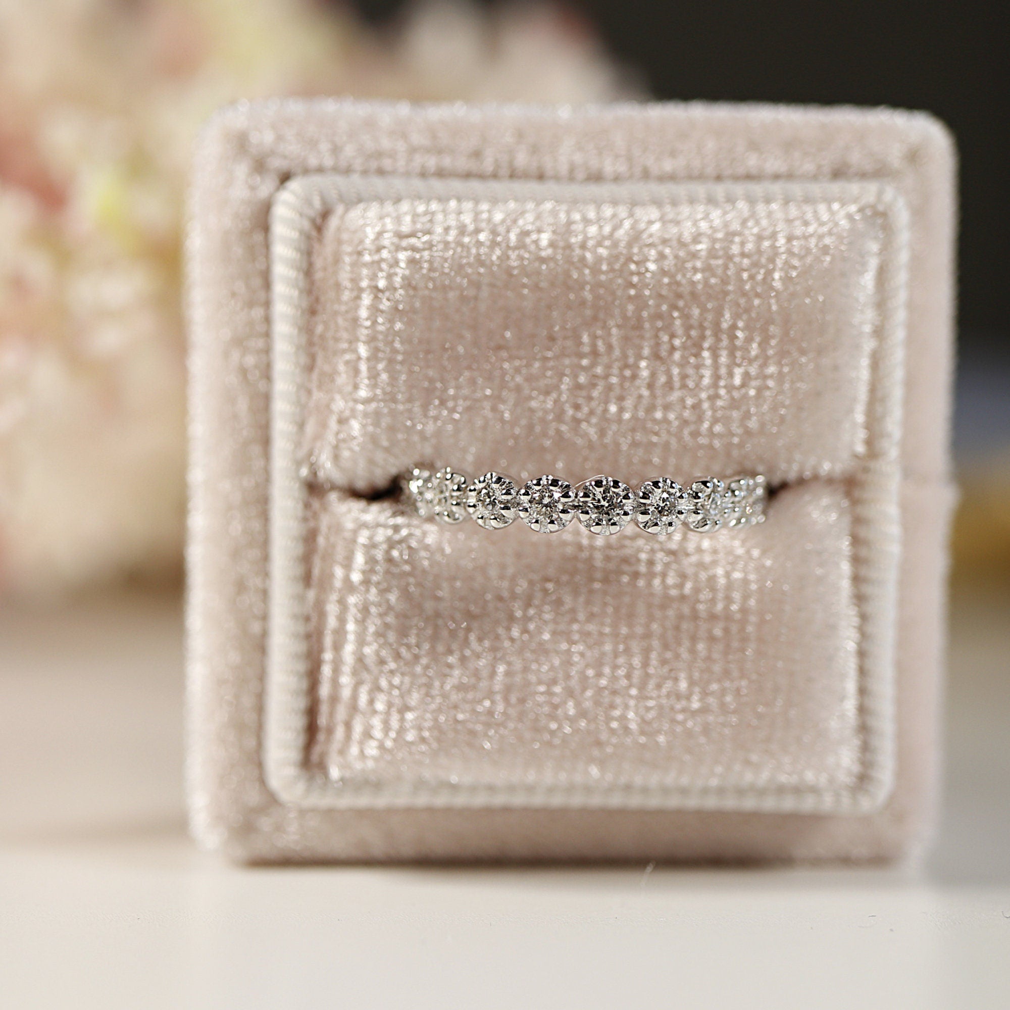 Diamond Eternity Ring in 14k White Gold, Rose Gold or Yellow Gold - Melt'm Jewelry