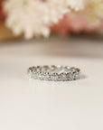 Diamond Eternity Ring in 14k White Gold, Rose Gold or Yellow Gold - Melt'm Jewelry