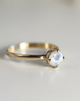 Rainbow Moonstone 14k Gold Ring