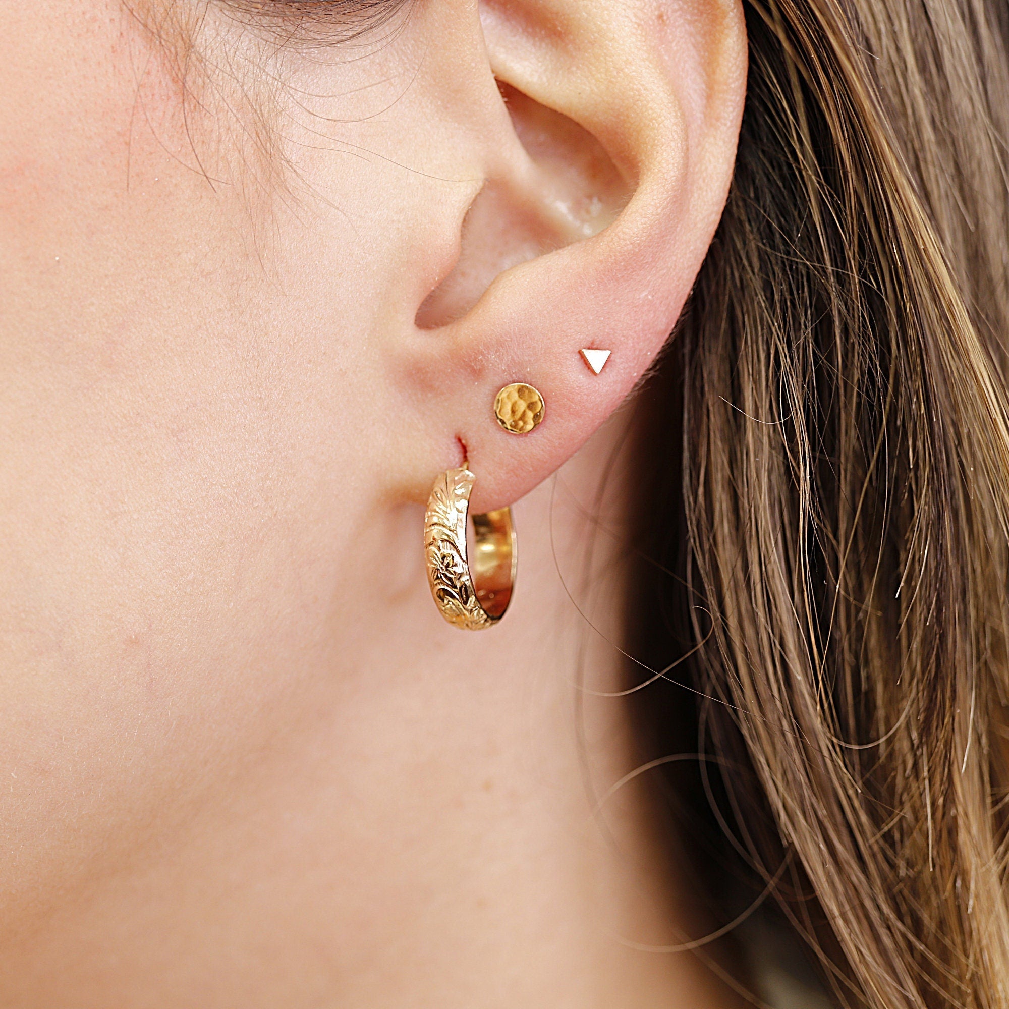 Small Gold Hoops, Gold Filled Hoop Earrings - Melt'm Jewelry