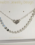 Silver Coin Choker, Silver Disc Choker