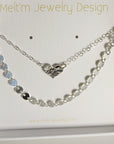 Silver Coin Choker, Silver Disc Choker - Melt'm Jewelry