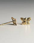 Butterfly Stud Earrings 14k Gold, Butterfly Earrings, Butterfly Jewelry