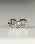 Diamond Stud Earrings 14k Gold (SINGLE or PAIR) - Melt'm Jewelry