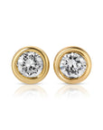 Diamond Stud Earrings 14k Gold (SINGLE or PAIR) - Melt'm Jewelry