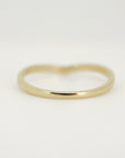Curved Diamond Wedding Band Ring - Melt'm Jewelry
