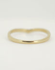 Curved Diamond Wedding Band Ring - Melt'm Jewelry