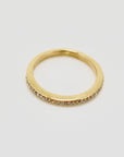 Half Eternity Diamond Wedding Band, 14k Gold Diamond Ring, Stackable Diamond Wedding Ring, Bridal Jewelry