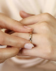 Diamond Starburst Eternity Wedding Band 14k Gold - Melt'm Jewelry