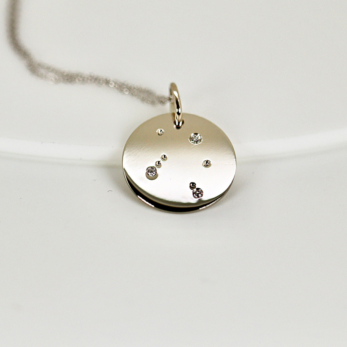 Diamond Zodiac Sign Constellation Necklace in 14k Gold - Melt'm Jewelry