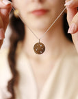 Constellation Necklace in Solid Gold, Diamond Zodiac Sign Necklace