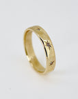Diamond Starburst Eternity Wedding Band 14k Gold - Melt'm Jewelry