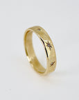 Diamond Starburst Eternity Wedding Band 14k Gold - Melt'm Jewelry