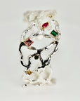 Multi-Gem Gemstone Cuff Bracelet in Sterling Silver and 14k Gold Set- One of A Kind - Melt'm Jewelry
