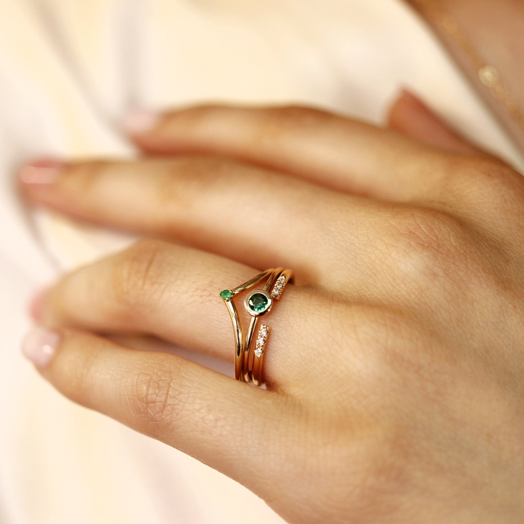 Open Cuff Pave Diamond Wedding Band - Melt'm Jewelry