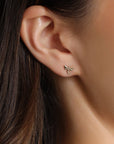 14k Gold Dragonfly Stud Earrings, Nature Inspired Gift (SINGLE or PAIR) - Melt'm Jewelry