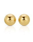 3MM, 4MM Round Ball Stud Earrings 14k Solid Gold Stud Earrings - Melt'm Jewelry