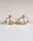 Rose Cut Diamond Earrings in 14k Gold - Melt'm Jewelry
