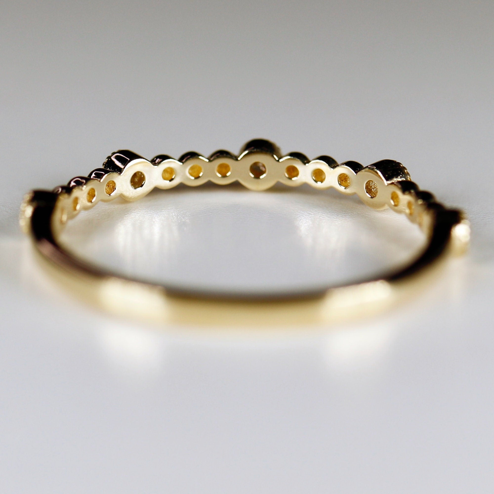 Dainty Diamond Wedding Band - Melt'm Jewelry