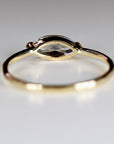 Marquise Aquamarine Ring, 14k Gold Aquamarine Engagement Ring - Melt'm Jewelry