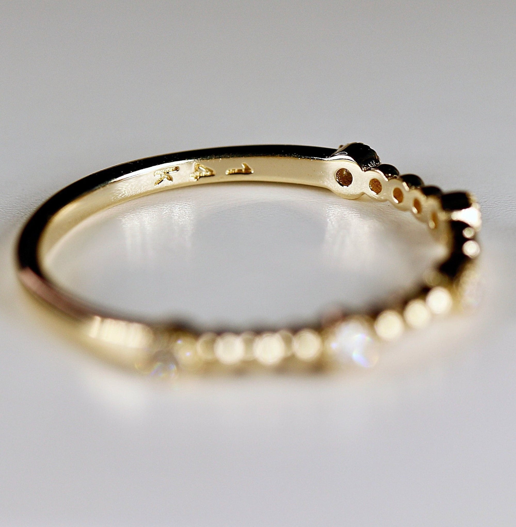 Dainty Diamond Wedding Band - Melt'm Jewelry