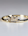 Diamond Curve Band Ring