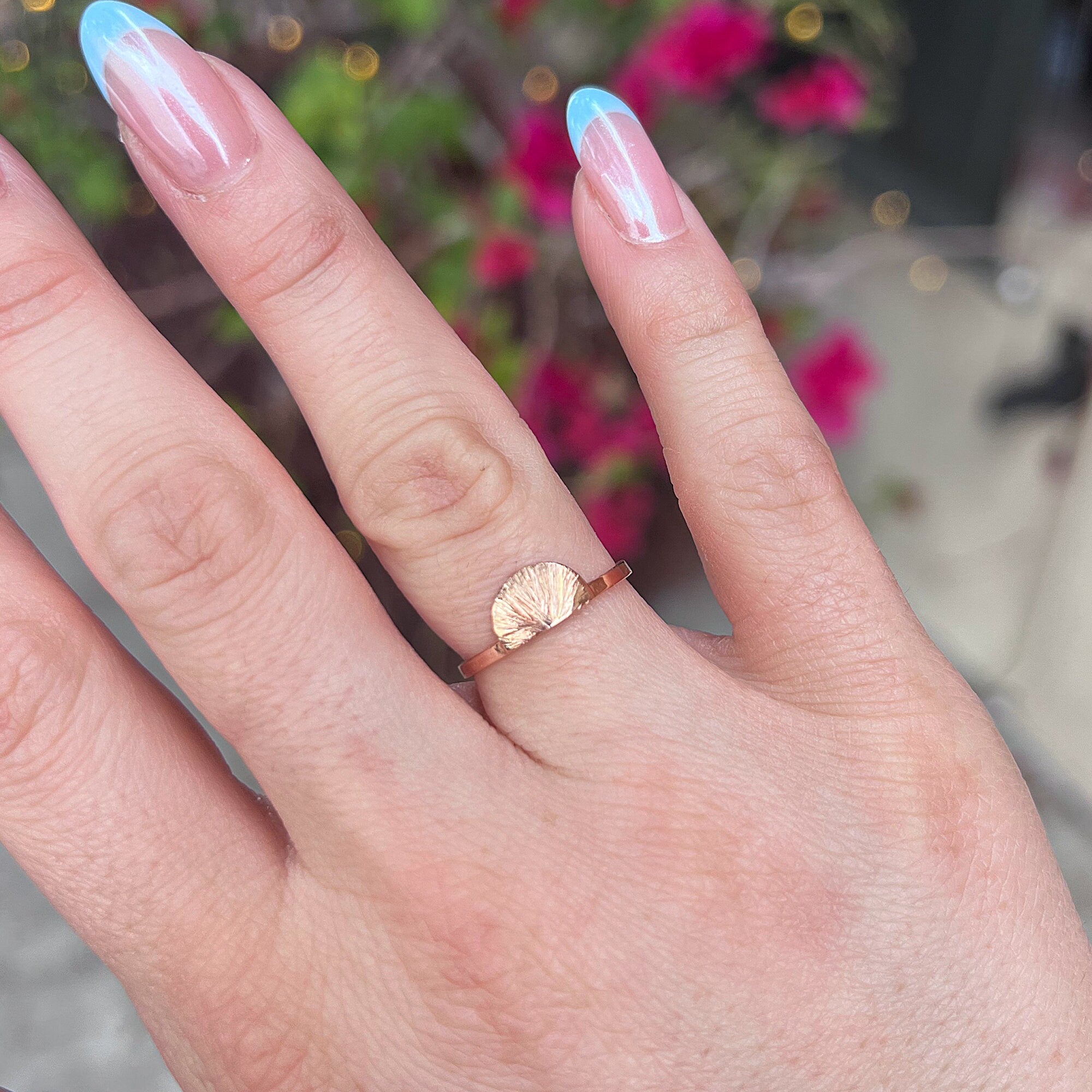 14k Gold Sun Ring