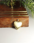 North Star Heart Locket Necklace 14k Gold Filled