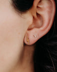 Lightning Bolt Earrings 14k Solid Gold, Lightning Bolt Jewelry - Melt'm Jewelry