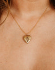 Personalized Birth Flower Heart Locket Necklace, Memorial Photo Pendant Necklace - Melt'm Jewelry