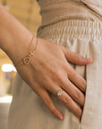 Diamond Heart Bracelet in 14k Gold - Melt'm Jewelry