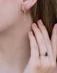 Marquise Blue Sapphire & Diamonds Ring - Melt'm Jewelry