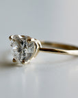 Heart Moissanite Ring 14k Gold, 1.3 Ct. Heart Moissanite Engagement Ring - Melt'm Jewelry