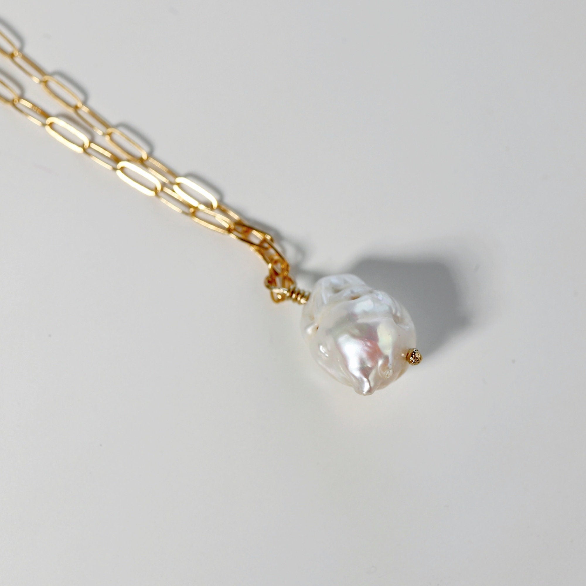 Baroque Natural Pearl Necklace - Melt'm Jewelry