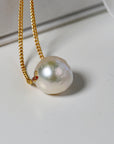 Natural Pearl Necklace, Sliding Pearl Necklace, Wedding Jewelry, Freshwater Pearl Necklace Gold Filled, June Birthstone, Bridal Jewelry