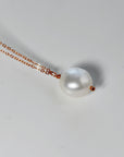 Rose Gold Natural Pearl Necklace