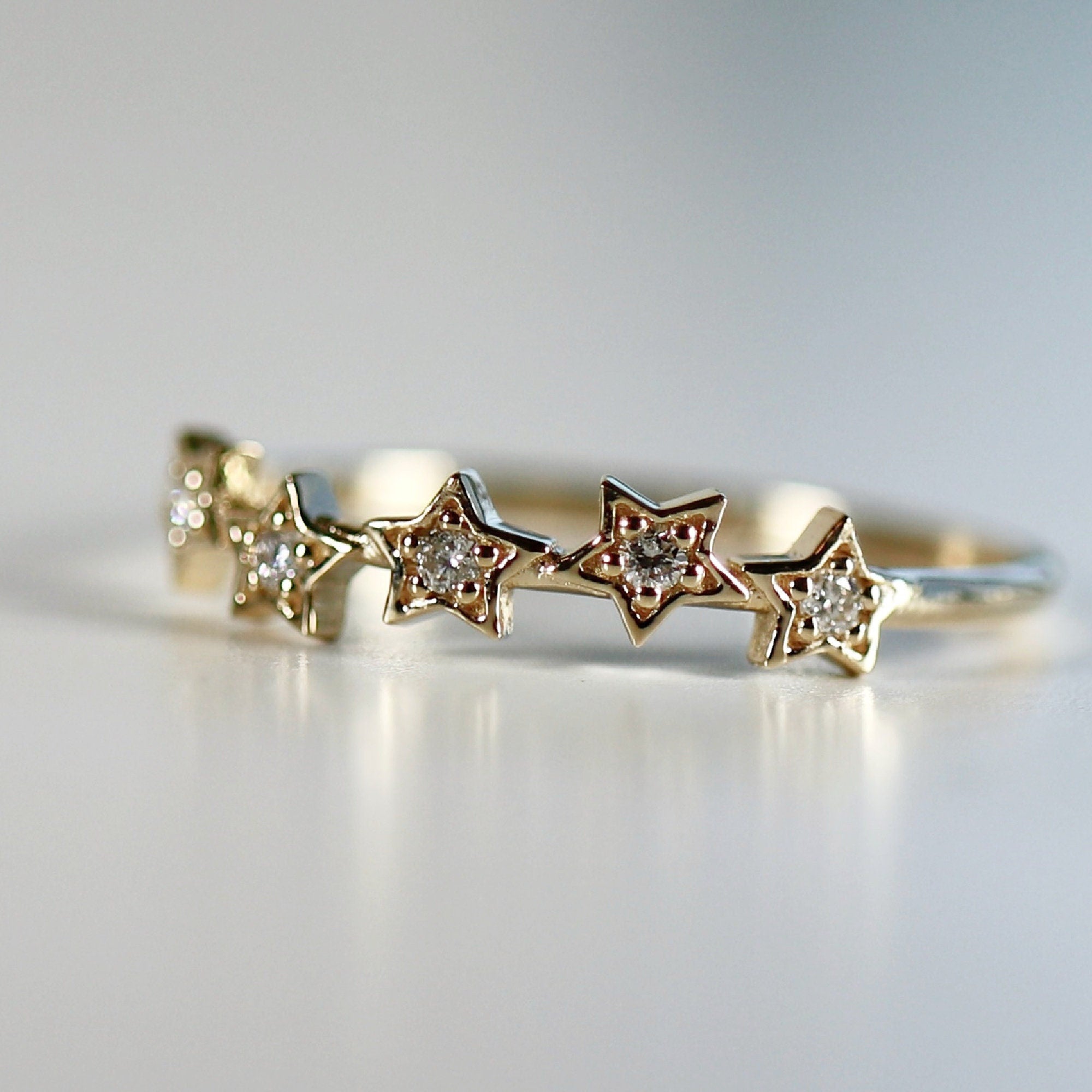 Diamond Star Ring - Melt'm Jewelry