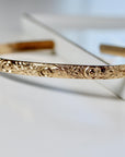 Open Cuff Message Bracelet Gold Filled or Sterling Silver Silver